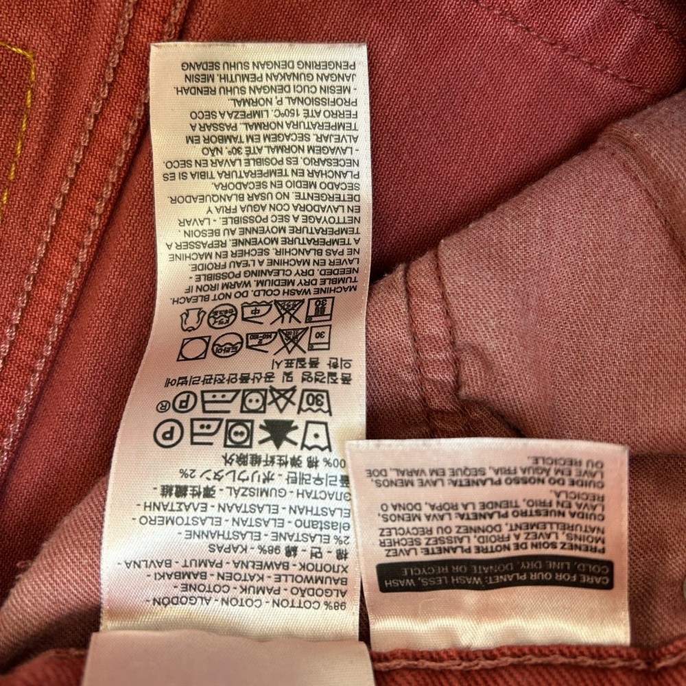 Vintage Levi's 514 32x30 jeans - brick red 🩸 - Picture 3 of 3